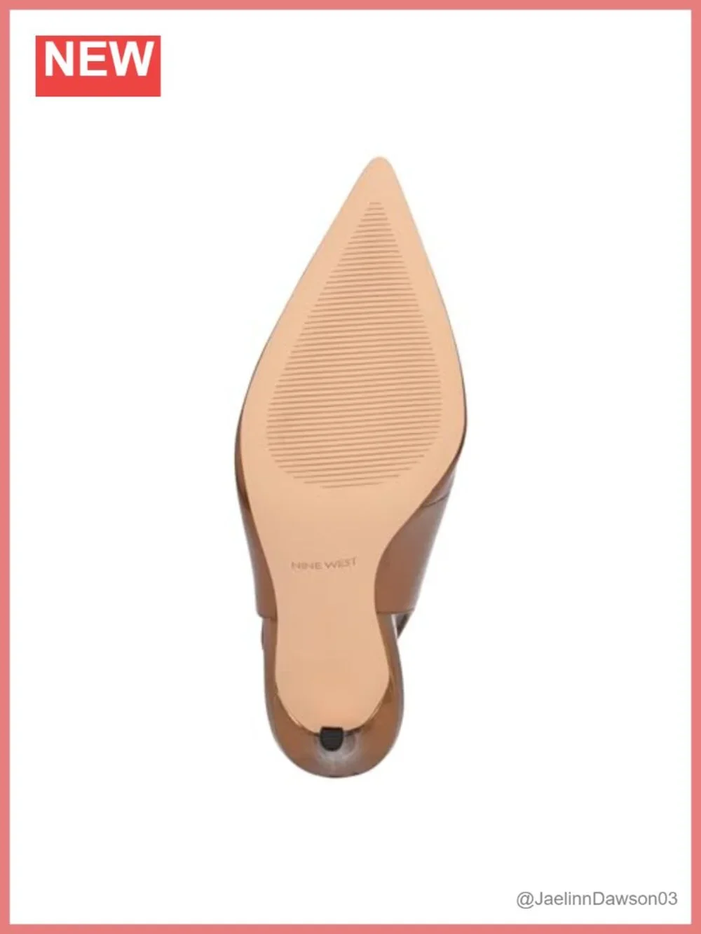 Nine West Feather Slingback Stiletto Heels Women's Pumps Pointed Toe